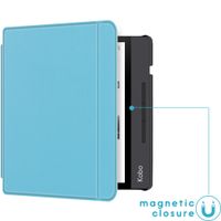 imoshion Slim Hard Case Sleepcover met stand Kobo Libra H2O - Lichtblauw