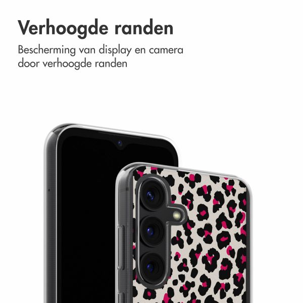 imoshion Design hoesje Samsung Galaxy A14 (5G/4G) - Leopard Pink