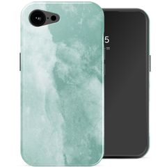 Selencia Vivid Backcover met MagSafe Apple iPhone 16e - Marble Grayed Jade