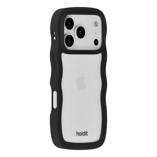 Holdit Wavy Case Apple iPhone 17 Pro Max - Black / Transparent