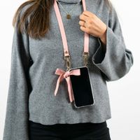 imoshion Backcover met koord - Satijn iPhone Xs / X - Rosé Goud