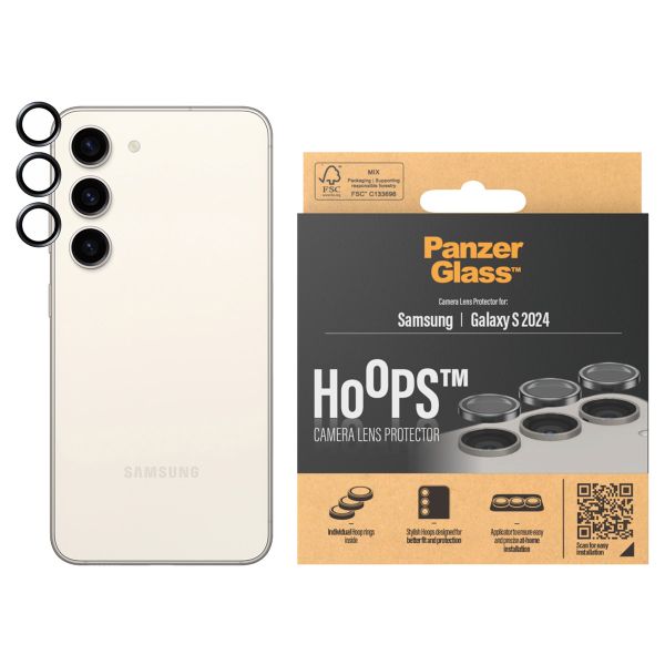 PanzerGlass Camera Protector Hoops Optic Rings Samsung Galaxy S24 - Black