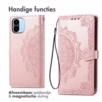 imoshion Mandala Bookcase Xiaomi Redmi A1 / A2 - Rosé Goud