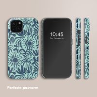 Selencia Vivid Backcover met MagSafe Apple iPhone 15 - Tropical Vibes Light Blue
