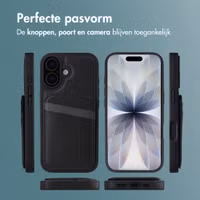 imoshion Backcover met kaarthouder en stand Apple iPhone 17 - Zwart