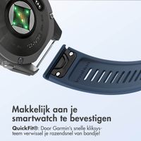 imoshion QuickFit® Stripe Siliconenbandje Garmin Watch | 22 mm aansluiting - Donkerblauw