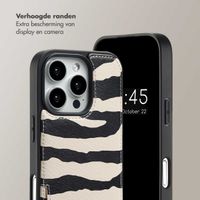 Selencia Nova Telefoonhoes met Koord en Pashouder Apple iPhone 16 Pro Max - Zazzy Zebra