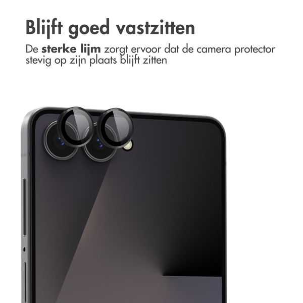 imoshion Camera Protector Glas 2 Pack Samsung Galaxy Z Flip 7 - Zwart