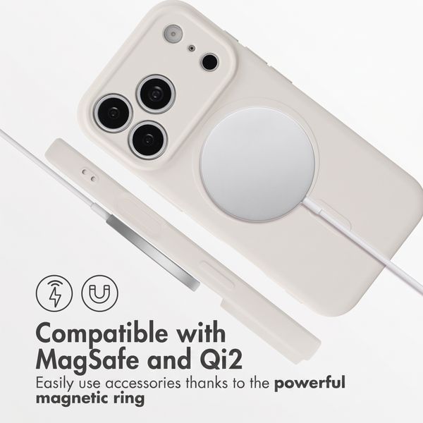 imoshion Colour Back Cover with MagSafe Apple iPhone 18 Pro / 17 Pro - Beige