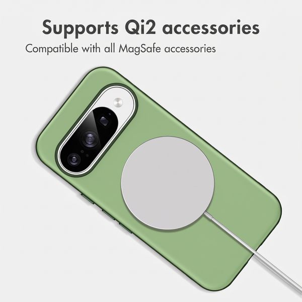 imoshion Colour Case with Thin MagSafe Ring Google Pixel 9 / 9 Pro - Dark Green