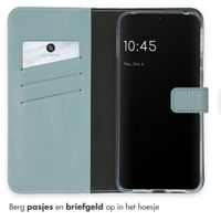 Selencia Echt Leren Bookcase Google Pixel 8 Pro - Air Blue