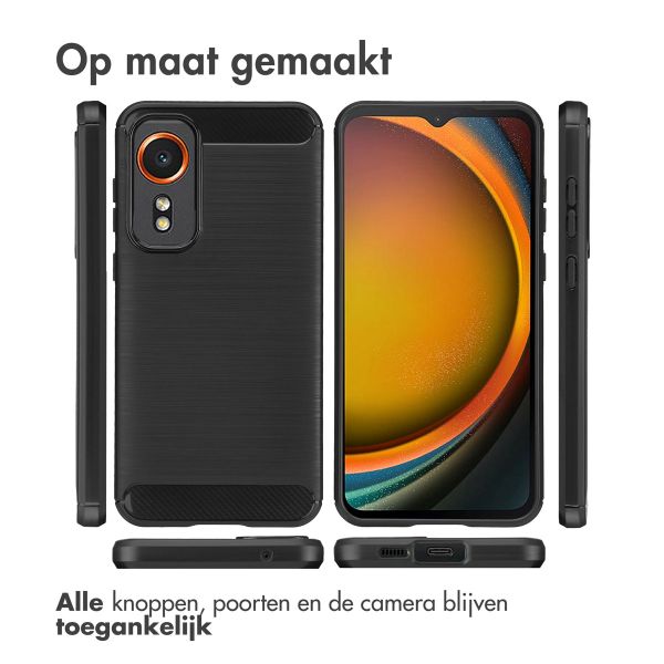 imoshion Brushed Backcover Samsung Galaxy Xcover 7 - Zwart