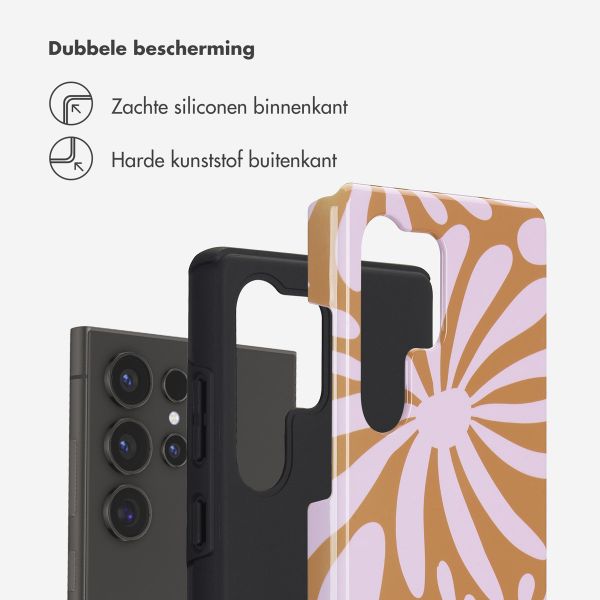 Selencia Vivid Backcover Samsung Galaxy S25 Ultra - Modern Bloom Pink