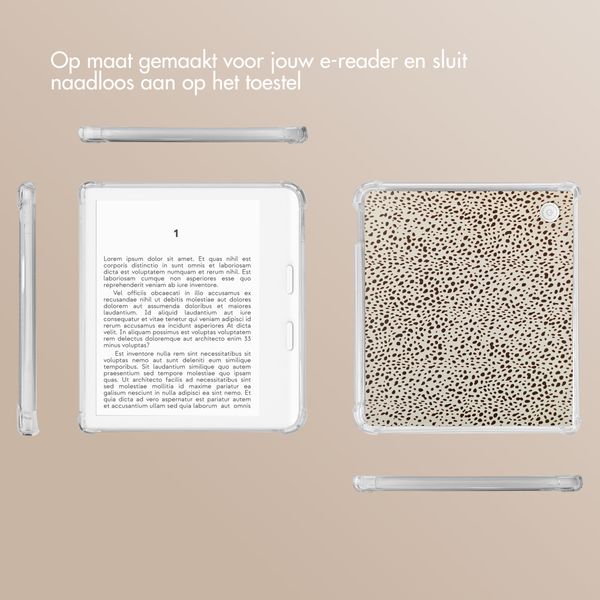 imoshion Design Clear Backcover Kobo Libra Colour - Desert Dots