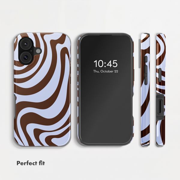 Selencia Vivid Back Cover Apple iPhone 17 - Dream Swirl Chocolate