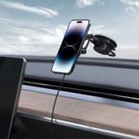 Spigen OneTap Pro 3 - Telefoonhouder auto - Dashboard of voorruit - Draadloos opladen - Magnetisch - Zwart