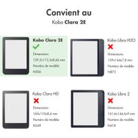 imoshion Design Slim Soft Case Sleepcover Kobo Clara 2E / Tolino Shine 4 - Black Marble