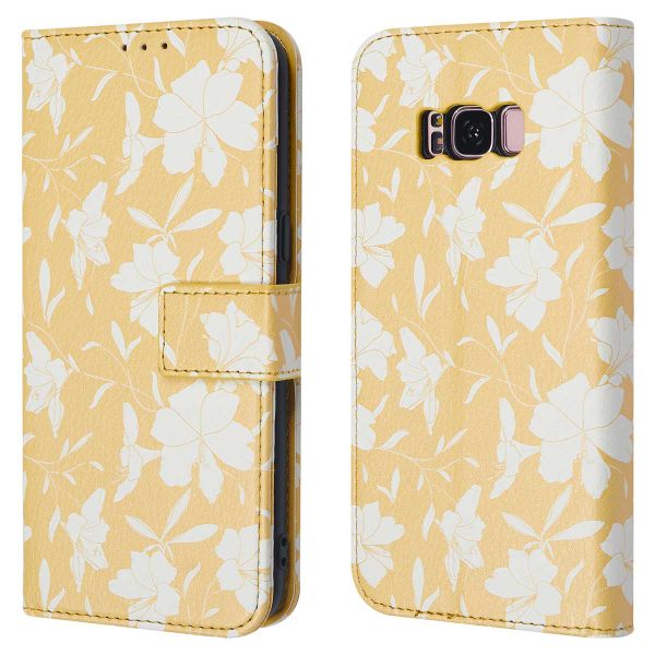 imoshion Design Bookcase Samsung Galaxy S8 - Yellow Flowers