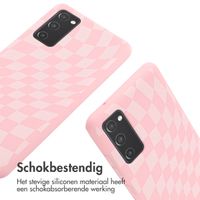 imoshion Siliconen design hoesje met koord Samsung Galaxy S20 FE - Retro Pink