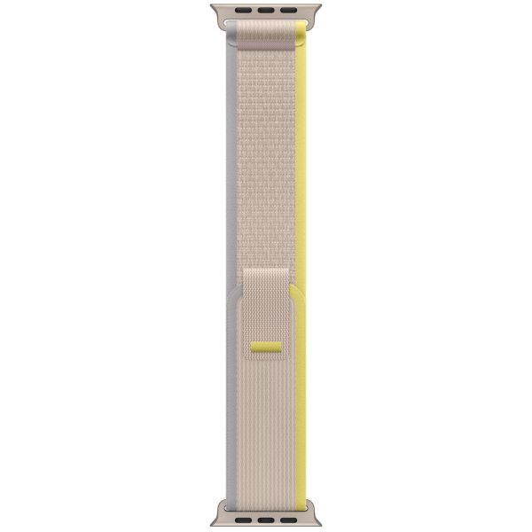 Apple Trail Loop Band Apple Watch Series 1 t/m 11 / SE / Ultra (44/45/46/49 mm) - Maat M/L - Geel / Beige
