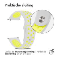 imoshion Siliconen sport bandje Samsung Galaxy Watch 7 40/44 mm - Lichtgrijs / Neon Geel