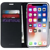 Accezz Wallet Softcase Bookcase Apple iPhone Xs Max - Zwart