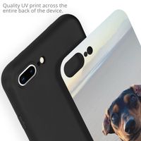 Ontwerp je eigen Apple iPhone 8 Plus / 7 Plus gel hoesje - Zwart