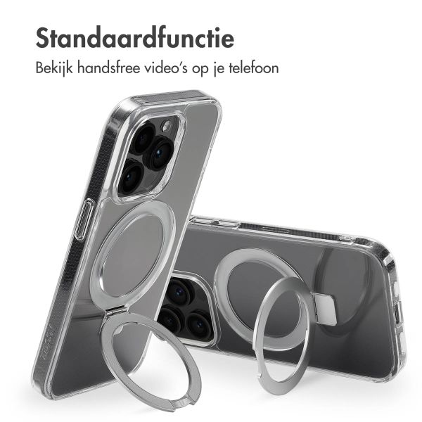 Accezz Ring Stand Backcover met MagSafe Apple iPhone 14 Pro - Transparant