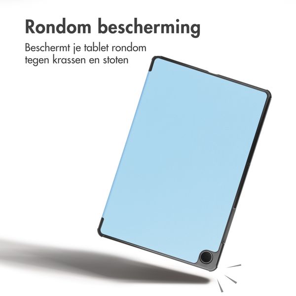 imoshion Trifold Bookcase Samsung Galaxy Tab A11 Plus / A9 Plus - Lichtblauw
