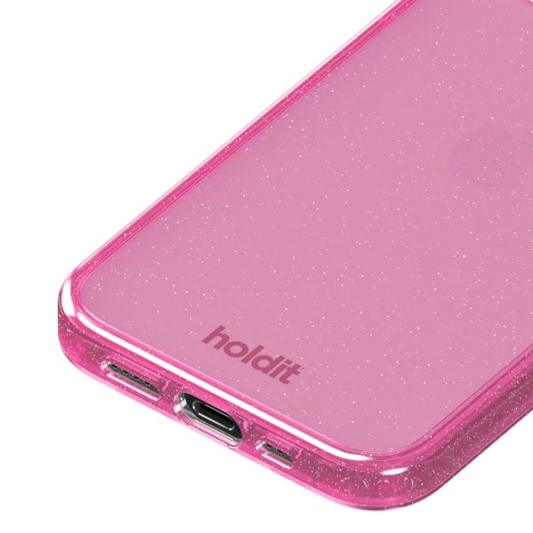 Holdit Glitter Case Apple iPhone 12 (Pro) - Roze