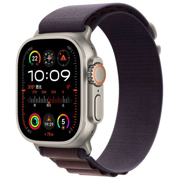 WiWu Alpine nylonband Apple Watch Series 1 t/m 11 / SE / Ultra (44/45/46/49 mm) - Indigo