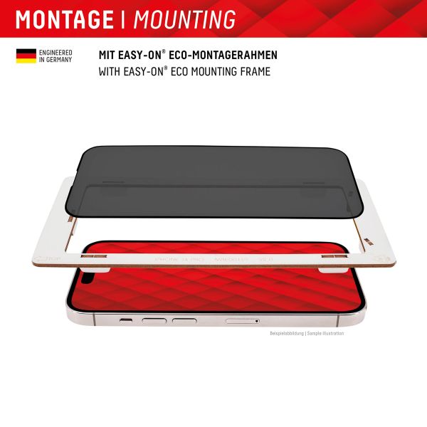 Displex Screenprotector Privacy Glass Apple iPhone 15 Plus / 15 Pro Max / 16 Plus