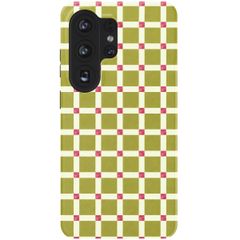 Selencia Vivid Backcover met MagSafe Samsung Galaxy S26 Ultra - Check This Olive