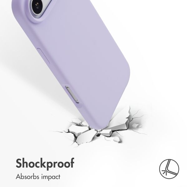 Accezz Liquid Silicone Back Cover with MagSafe Apple iPhone Air - Purple