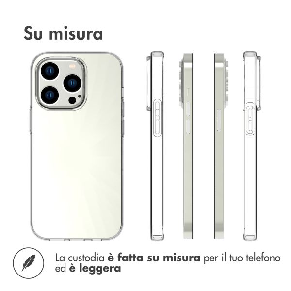 Accezz Clear Backcover Apple iPhone 14 Pro - Transparant