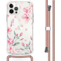 imoshion Design hoesje met koord Apple iPhone 12 Pro Max - Blossom Watercolor