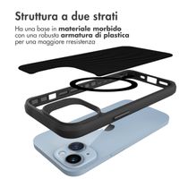 imoshion Rugged Hybrid Carbon Case met MagSafe Apple iPhone 15 Plus - Zwart