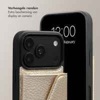 Selencia Sera Telefoonhoes met Koord en Envelop Pashouder Apple iPhone 18 Pro Max / 17 Pro Max - Champagne