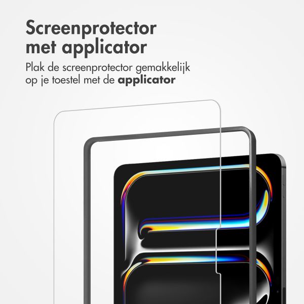 Accezz Glass screenprotector + Applicator Apple iPad Air 13 inch (2025) M3 / (2024) M2