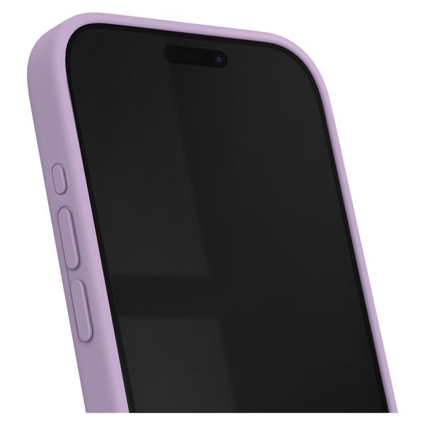 iDeal of Sweden Silicone Case met MagSafe Apple iPhone 15 Pro Max - Lavender Milk