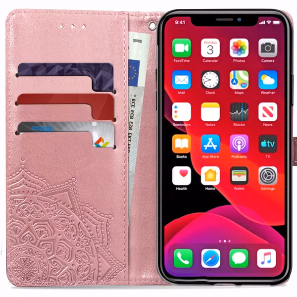 Mandala Bookcase Apple iPhone 11 - Roze