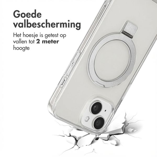 Accezz Ring Stand Backcover met MagSafe Apple iPhone 15 - Transparant
