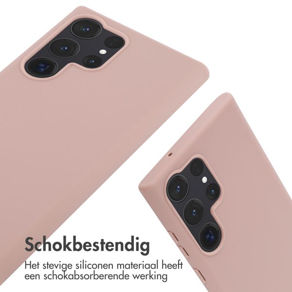 imoshion Siliconen hoesje met koord Samsung Galaxy S23 Ultra - Sand Pink