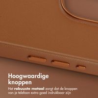 Accezz MagSafe Leather Backcover Apple iPhone 15 Pro Max - Sienna Brown