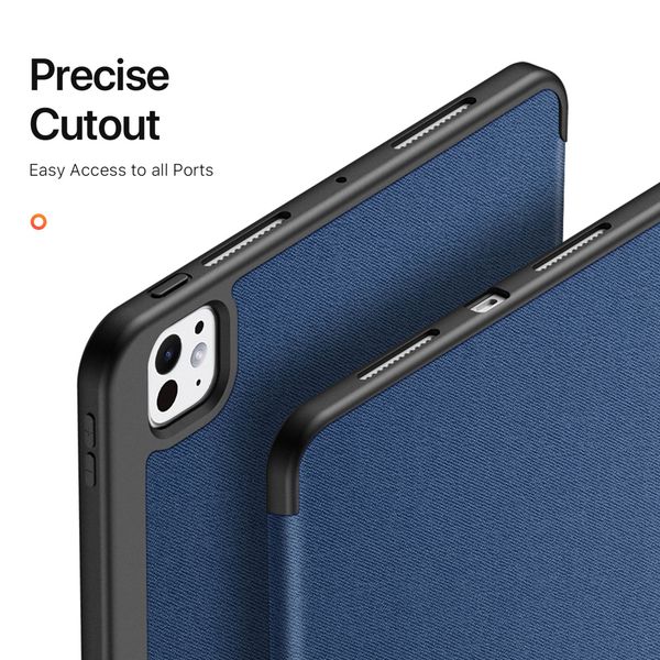 Dux Ducis Domo Bookcase Apple iPad Pro 11 (2024) M4 - Donkerblauw