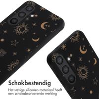 imoshion Siliconen design hoesje met koord Samsung Galaxy S24 - Sky Black