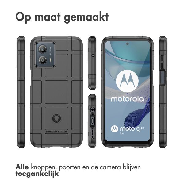 imoshion Rugged Shield Backcover Motorola Moto G53 - Zwart