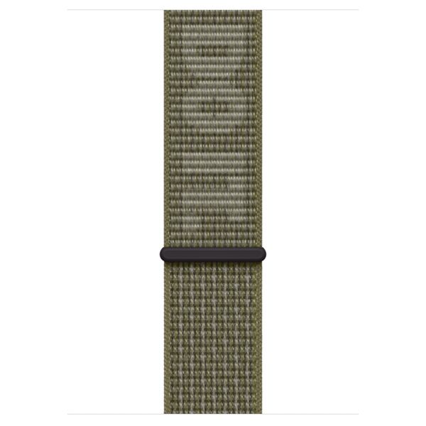 Apple Nike Sport Loop Band Apple Watch Series 1 t/m 10 / SE / Ultra (2) (44/45/46/49 mm) - Sequoia / Pure Platinum