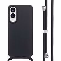 imoshion Siliconen hoesje met koord Samsung Galaxy S25 Edge - Zwart