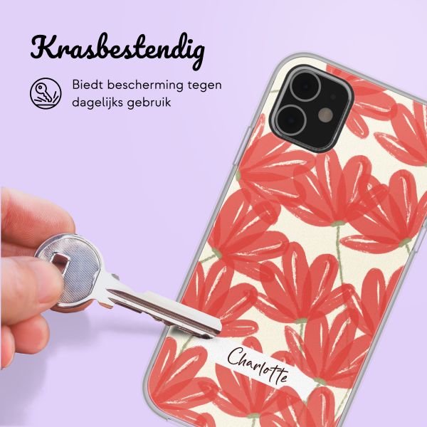Hoesje met eigen foto en/of tekst Apple iPhone 11 - Bloemen
